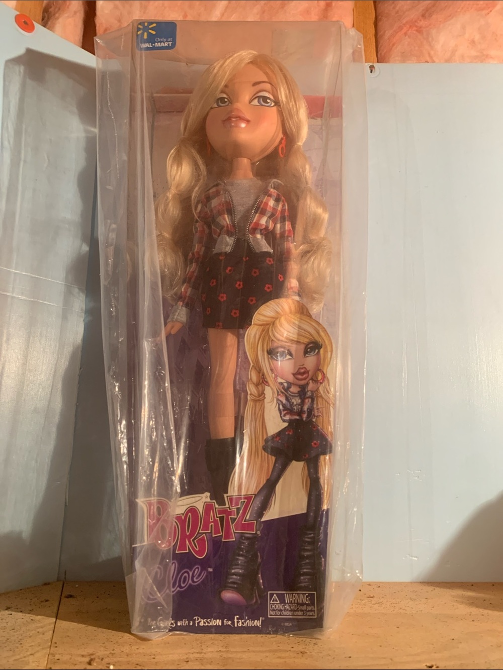 Bratz Chloe Doll in Plaid Jacket and Black Floral Skirt